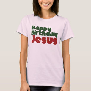 ハッピーバースデーイエズクリスマス Tシャツ