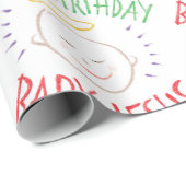 ハッピーバースデーイエズスクリスチャンクリスマスカラー ラッピングペーパー (ロールコーナー)