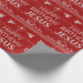 ハッピーバースデーイエズスクリスマスセーター宗教 ラッピングペーパー (角)