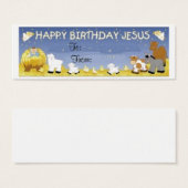 ハッピーバースデーイエズス・ギフトラベルカード –  (正面&裏面)