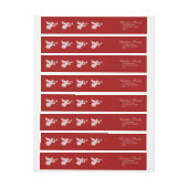 ハッピーバースデーイエズメリークリスマストランペットエンジェル ラップアラウンドラベル (シート)