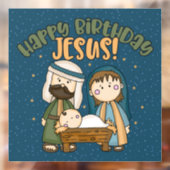 ハッピーバースデーイエズ窓貼り ウィンドウサイン (シート2)