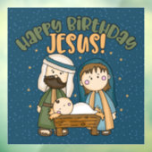 ハッピーバースデーイエズ窓貼り ウィンドウサイン (シート3)