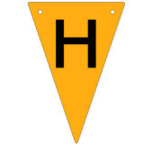 ハッピーバースデーイエローグリーンレッドブラックケンテクロス バンティングフラッグ (第2の旗)