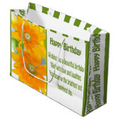 ハッピーバースデーイエローダイズと誕生日ウィッシュ ラージペーパーバッグ (正面アングル)