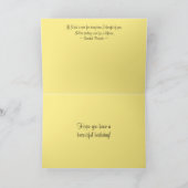 ハッピーバースデーイエローローズコラージュカード カード (内部)