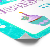 ハッピーバースデーイザベラパーソナライズされた写真ポスター ポスター (角)