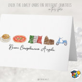 ハッピーバースデーイタリアンカード、ブオンコンプレアンノイタリア カード