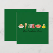 ハッピーバースデーイタリアンカード、ブオンコンプレアンノカード、 シーズンカード (正面/裏面)