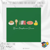 ハッピーバースデーイタリアンカード、ブオンコンプレアンノカード、 シーズンカード