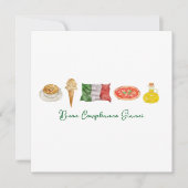 ハッピーバースデーイタリアンカード、ブオンコンプレアンノカード、 シーズンカード (正面)