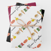 ハッピーバースデーイタリアン、ブオンコンプレアンノギフトラップ ラッピングペーパーシート (インサイチュ)