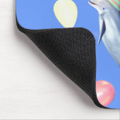 ハッピーバースデーイルカとバルーン マウスパッド (コーナー)