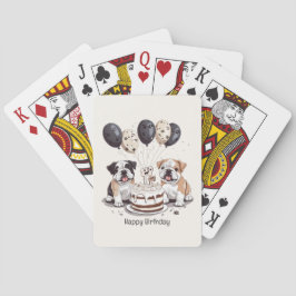 ハッピーバースデーイングリッシュブルドッグ トランプ