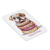 ハッピーバースデーイングリッシュブルドッグ マグネット (右側)