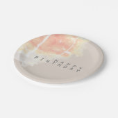 ハッピーバースデーインサンドカラー ペーパープレート (アングル)