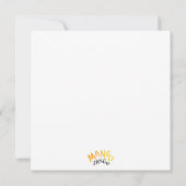 ハッピーバースデーインレインボー予測できなフォント カード (裏面)