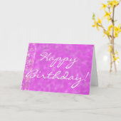 ハッピーバースデーインワイステリア開花グリーティングカード カード (黄色い花)