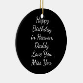 ハッピーバースデーイン天国ダディラブ恋しく思ユー  セラミックオーナメント (右)