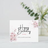 ハッピーバースデーウィッシュカード ポストカード (スタンド正面)