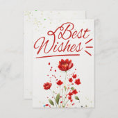 ハッピーバースデーウィッシュカード 招待状 (正面/裏面)