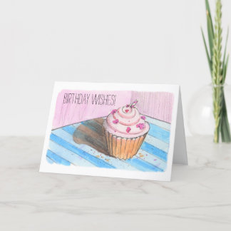 ハッピーバースデーウィッシュ折り畳みグリーティングカード シーズンカード