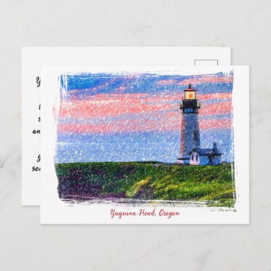 ハッピーバースデーウィーズ引用文ライトハウス シーズンポストカード (正面/裏面)