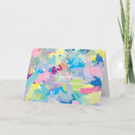 ハッピーバースデーウィーズ抽象芸術モダンアート カード