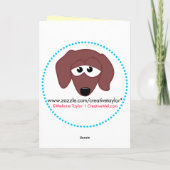 ハッピーバースデーウィーナー カード (裏面)