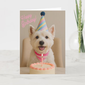 ハッピーバースデーウェスティー誕生日カード カード