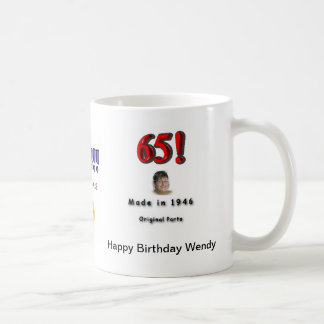 ハッピーバースデーウェンディー コーヒーマグカップ