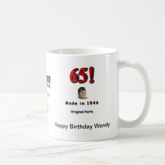 ハッピーバースデーウェンディー コーヒーマグカップ (右)