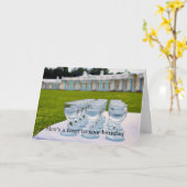 ハッピーバースデーウォッカショットズアットキャサリンパレス カード (黄色い花)