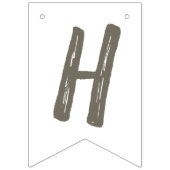 ハッピーバースデーウォーターカラーレッドローズフローラ バンティングフラッグ (第2の旗)