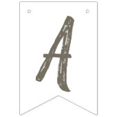 ハッピーバースデーウォーターカラーレッドローズフローラ バンティングフラッグ (第3の旗)