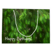 ハッピーバースデーウッドシパインブーシュ ラージペーパーバッグ (裏面)