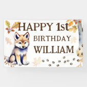 ハッピーバースデーウルフクブワイルドワンパーティー 横断幕 (横)