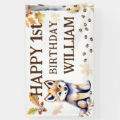 ハッピーバースデーウルフクブワイルドワンパーティー 横断幕 (縦)