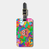 ハッピーバースデーウンチ絵文字 ラゲッジタグ (正面縦)