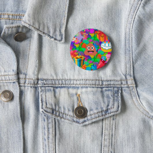 ハッピーバースデーウンチ絵文字 缶バッジ (インサイチュ)