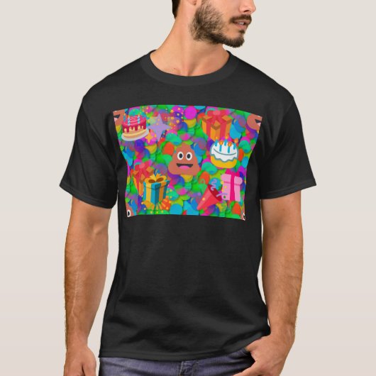 ハッピーバースデーウンチ絵文字 Tシャツ (正面)