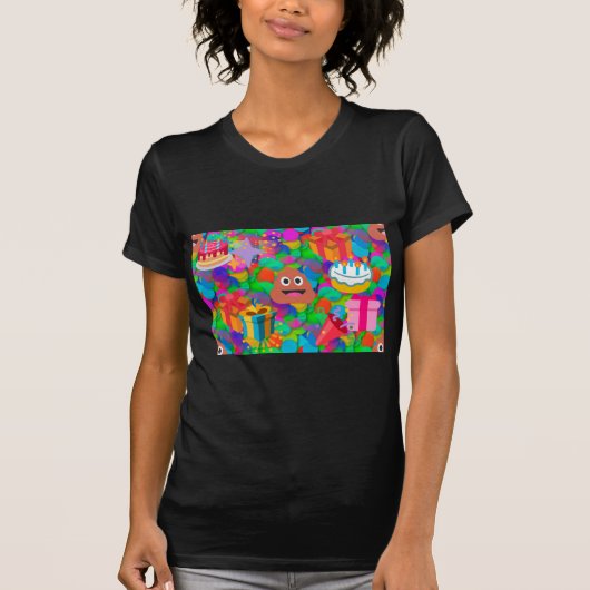 ハッピーバースデーウンチ絵文字 Tシャツ (正面)