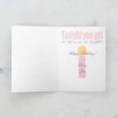 ハッピーバースデーウーマンIラブおもしろい誕生日カード カード (内部)