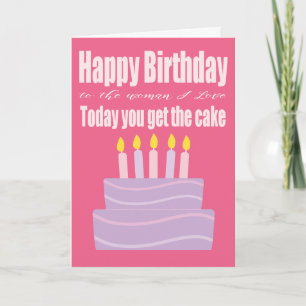 ハッピーバースデーウーマンIラブおもしろい誕生日カード カード