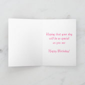 ハッピーバースデーエアデールテリアパピードッグカード カード (内部)