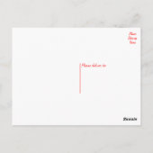 ハッピーバースデーエアデールテリアパピードッグレッド ポストカード (裏面)