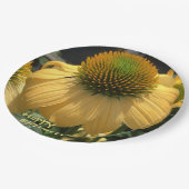 ハッピーバースデーエキナセア ペーパープレート (アングル)