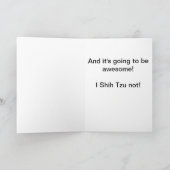 ハッピーバースデーエディザシーズー(犬)ズパピー カード (内部)