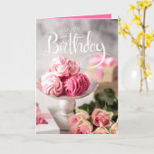 ハッピーバースデーエレガントの花 カード (黄色い花)