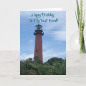 ハッピーバースデーエレガントよ友よ最高の! カード (正面)